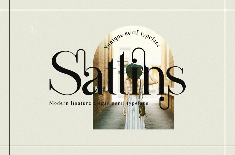 Sattins Schriftart