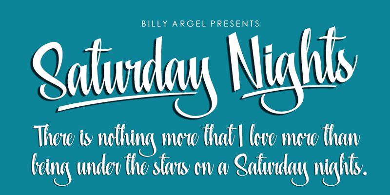 Saturday Nights Schriftart