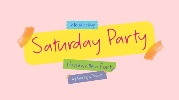 Saturday Party GT Schriftart