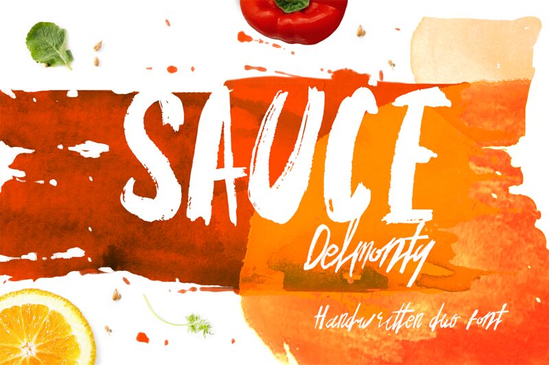 SAUCE Delmonty Schriftart