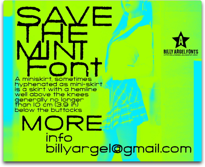 SAVE THE MINI Schriftart