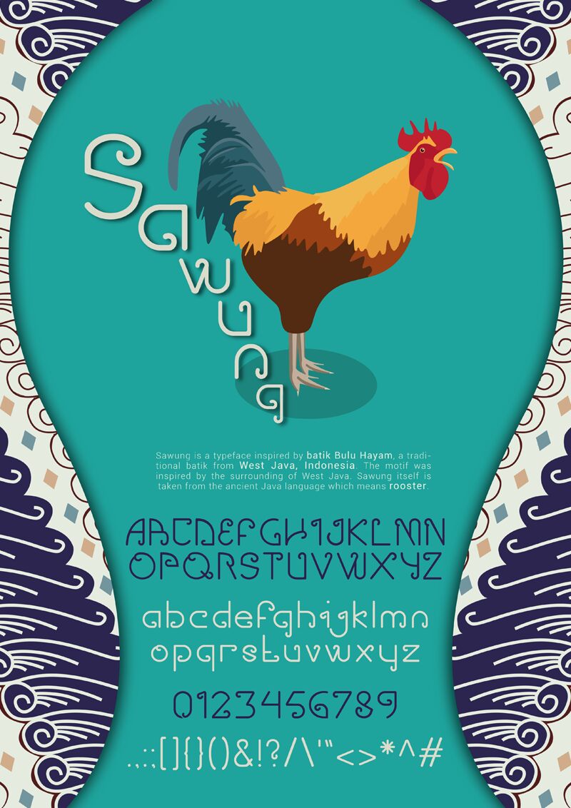 Sawung Schriftart