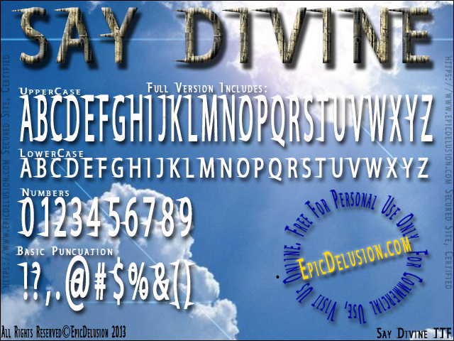 Say Divine Carattere