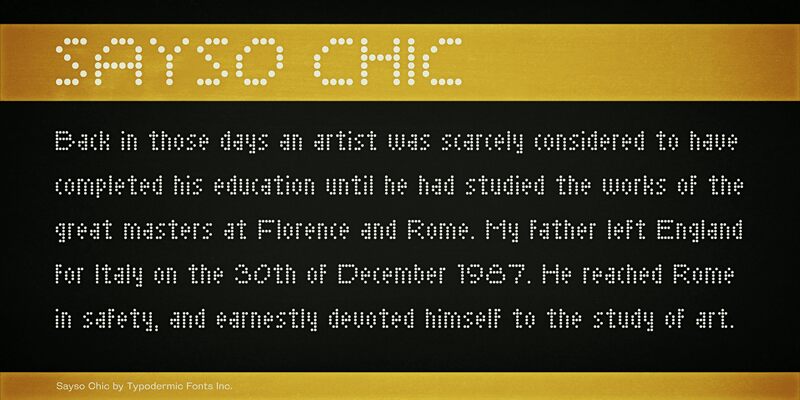 Sayso Chic Carattere