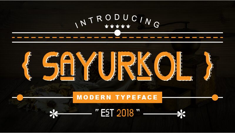 SAYURKOL Czcionka