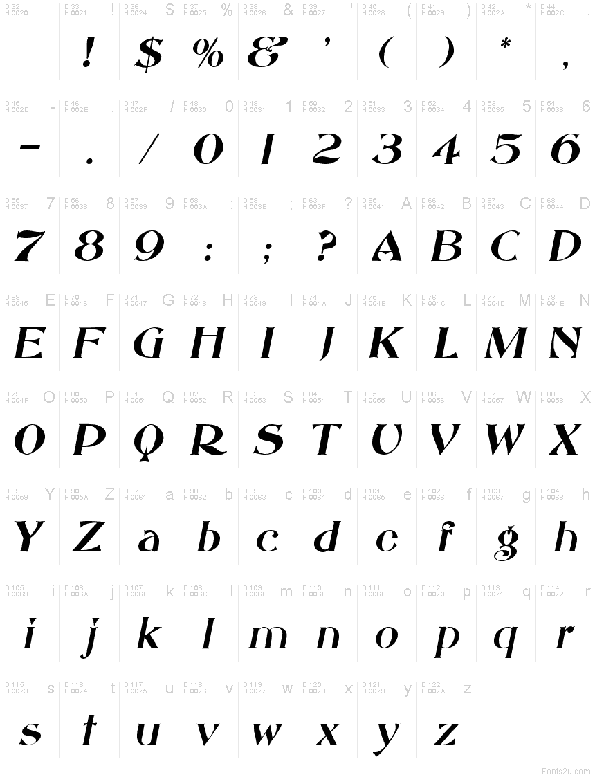 Saccule Oblique font