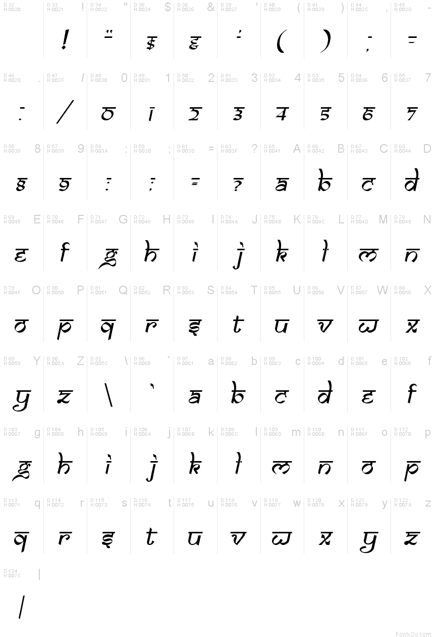 Samarkan Oblique font