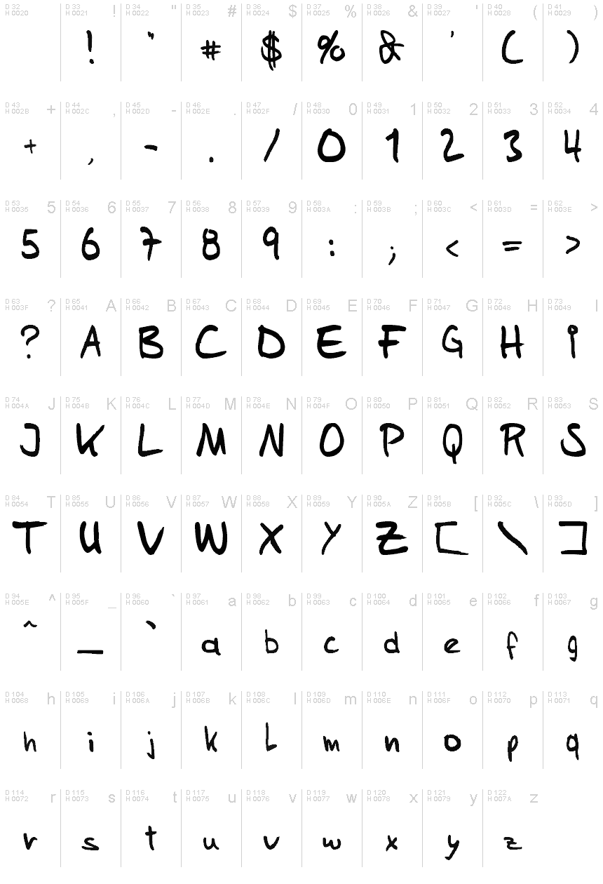 Sams Handwriting font | Fonts2u.com