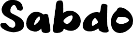 Preview of the Sabdo font