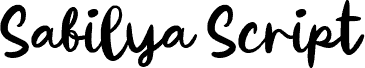 Sabilya Script carattere