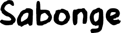 Sabonge písmo