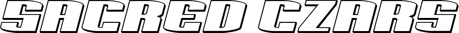 Sacred Czars 3D Italic