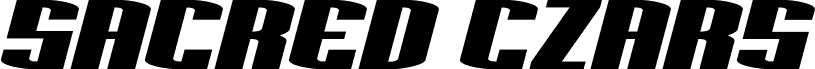 Sacred Czars Condensed Italic