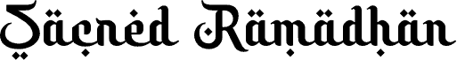 Sacred Ramadhan 字体