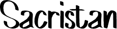 Sacristan font