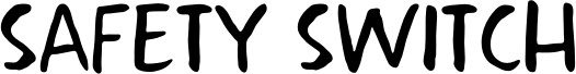 Preview of the Safety Switch DEMO Regular font