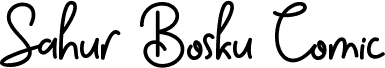 Sahur Bosku Comic