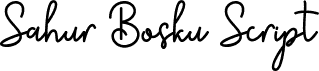 Sahur Bosku Script
