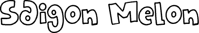 Saigon Melon Outline Schriftart