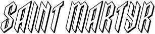 Saint Martyr 3D Italic