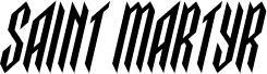 Saint Martyr Condensed Italic