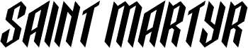 Saint Martyr Expanded Italic