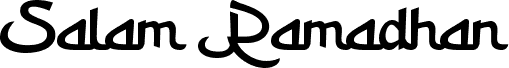 Preview of the Salam Ramadhan Regular font