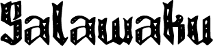 Preview of the Salawaku Regular font