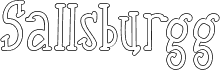 Pré-visualização da fonte Sallsburgg