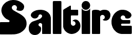 Preview of the Saltire font
