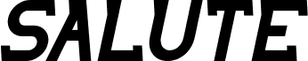 Preview of the SALUTE Bold Italic font