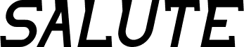 Preview of the SALUTE Italic font