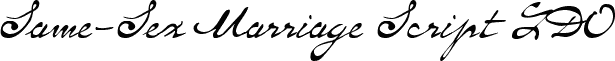 Same-Sex Marriage Script LDO