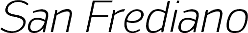 San Frediano Light Italic