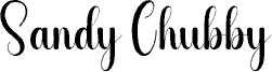 Попередній перегляд шрифту Sandy Chubby