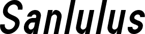Náhled písma Sanlulus Bold Italic