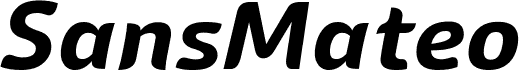 Sans Mateo 2 Bold Italic