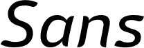 Sans Mateo 2 Italic