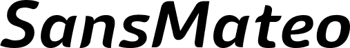 Sans Mateo 2 Semi Bold Italic