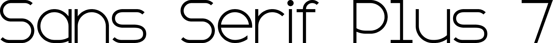 Sans Serif Plus 7 font | Fonts2u.com