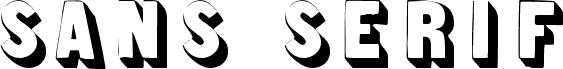 Sans Serif Shaded