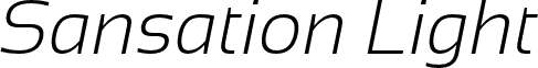 Sansation Light Italic