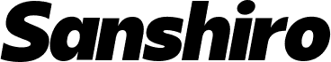 Sanshiro Display Black Italic
