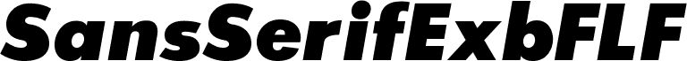 SansSerifExbFLF-Italic
