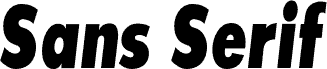 SansSerifExbFLFCond-Italic