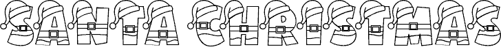 Santa Christmas шрифт