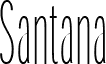 SantanaXtraCondensed