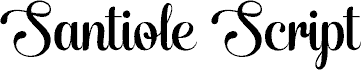 Santiole Script PERSONAL USE Regular fonte