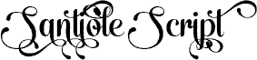 Santiole Swash PERSONAL USE Regular fonte