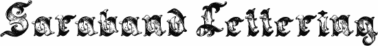 Saraband Lettering